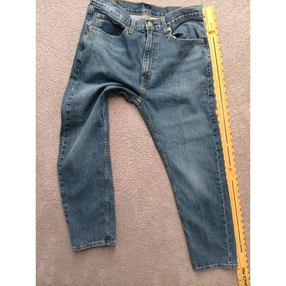 Levi's 505 Regular Fit Men's W34 L29 Blue Medium Wash Straight Leg Denim Jeans